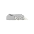 thumbnail image 6 of Comfort Canopy - Lightweight Gray Herringbone Throw Blanket with Fringed Edges, 6 of 9