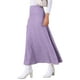 thumbnail image 4 of Falda Maxi Casual Ligera Acampanada de Cintura Alta INSPIRE CHIC para Mujeres S Púrpura, 4 of 6