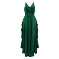 thumbnail image 4 of Fankiway Mode Femmes Robe Débardeur Sans Manches Col en V Été Confortable Couleur Décontractée Robes d'Été pour Femmes Liquidation Robes pour Femmes Grande Taille Liquidation, 4 of 5