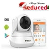 FREDI Day Night Vision WiFi Camera with Remote Viewing Indoor Pan/Tilt Security IP Camera Baby Monitor Plug & Play, 2-Way Audio (White)