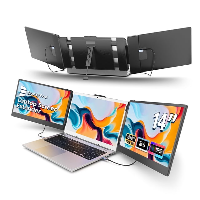 Extensor de pantalla para portátil domyfan 14 pulgadas FHD 1080P IPS