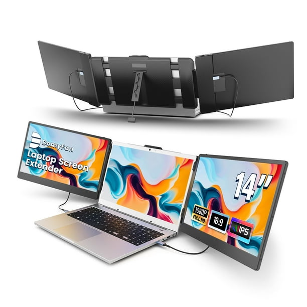 Extensor de pantalla para portátil domyfan 14 pulgadas FHD 1080P IPS