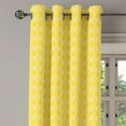 thumbnail image 2 of Ambesonne Geometric Grommet Curtain, Moroccan Ombre Color, 50" x 96", Merigold Yellow, 2 of 6