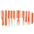 thumbnail image 3 of Hair Styling Comb Set, Exquisite Workmanship Ergonomic Design Hair Stylist Comb Set  For Men For Women Orange, 3 of 8