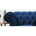 thumbnail image 5 of Uspridefurniture Fender 40.6'' Wide Tufted Velvet Chesterfield Chair -Blue, 5 of 5