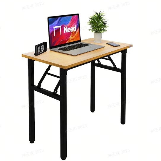 Ktaxon Folding Writing Computer Desk Home Office Study PC Writing Table, Oak & Black