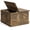 Brown, variant on Vineego 31.5 Inch Farmhouse Square Coffee Table with Hinged Lift Top, Hidden Storage Compartment,White