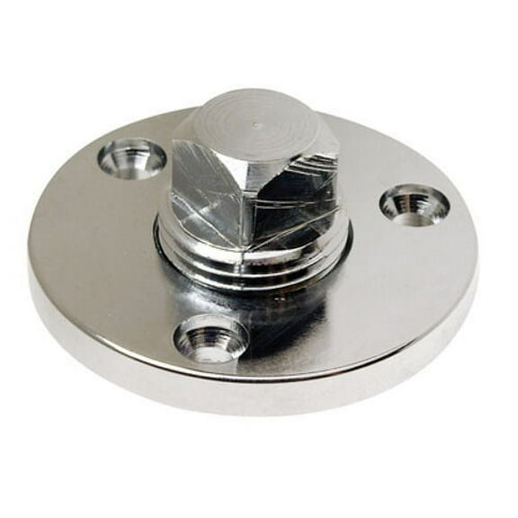Chrome Plated Brass Garboard Drain Plug for Boats - Fits 1 Inch Diameter Hole