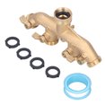 thumbnail image 4 of LHCER Garden Water Hose Splitter 4 Way Water Tap Hose Connectors Distributor NPT 3/4, 4 of 8