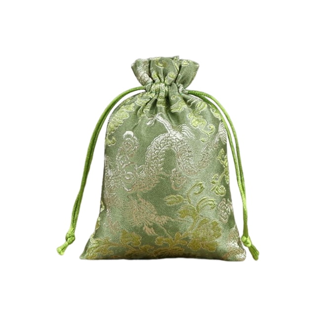 Minnieouse Bolsita bordada con cordón, bolsa de almacenamiento para embalaje de joyería, hogar, dormitorio, sala de estar, ventana colgante, colgante Ropa, zapatos y accesorios Miscelánea Verde Minnieouse AP017962-05
