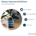 thumbnail image 2 of Airome Tavern Medium Essential Oil Diffuser|100 mL Humidifying Ultrasonic Aromatherapy Diffuser 8 Colorful LED Lights, Intermittent & Continual Mist, Auto Shut-Off, 2 of 5