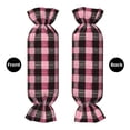 thumbnail image 4 of Candy Pillow With Pillow Core 24.6×9.8in Durable Cord Opening And Closing Design Waterproof And Easy To Install Hotpink Buffalo Plaid Check Tartan Scotland_4, 4 of 8