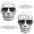 thumbnail image 3 of proSPORT Aviator Bifocal Reading Sunglass Reader Gunmetal Gradient Smoke & Gold Gradient Brown Men Women 2 Pairs, 3 of 4