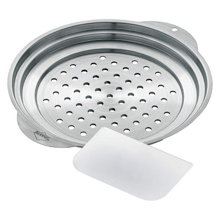 

ZQRPCA Spaetzle Lid and Scraper Stainless-Steel Dumpling Maker and Spaetzle Noodle Maker