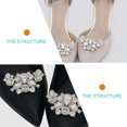 thumbnail image 2 of 2 Pcs Pinces à Chaussures Décoratives Pinces à Chaussures Strass Bijoux Accessoires de Chaussures, 2 of 8