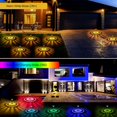 thumbnail image 2 of Bright Outdoor Solar Powered LED Lights 8 Pack Color Changing for Garden Path Walkway Pathway Yard Lawn Landscape Decorative, IP67 Waterproof (Multicolor&Warm White), 2 of 6