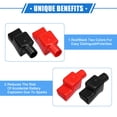 thumbnail image 6 of Unique Bargains 1 Pair Battery Terminal Insulation Covers 20mm 0.79" Car Battery Post Cap for Cars Red Black, 6 of 6