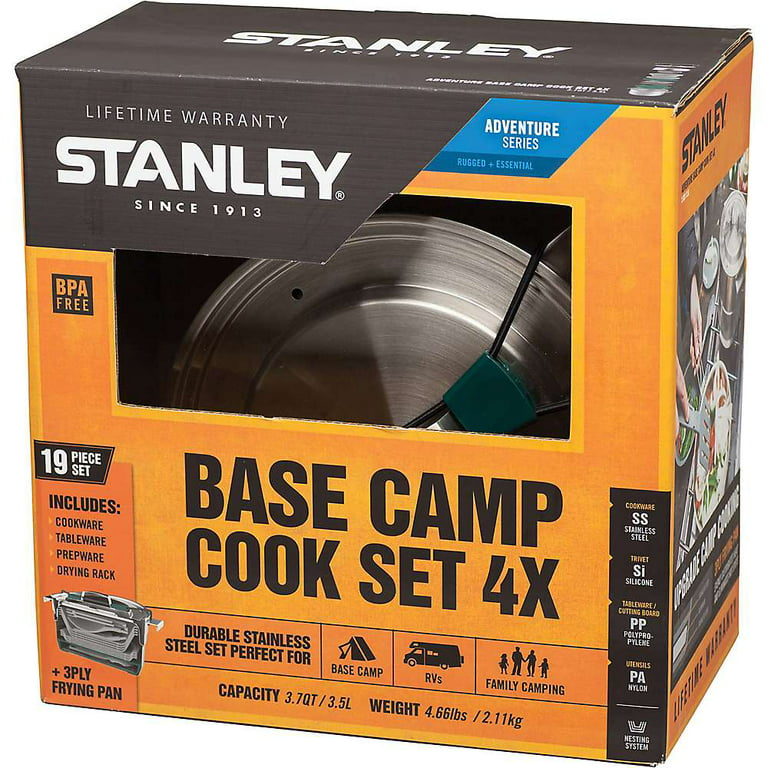 STANLEY 6 Piece Stainless Steel Camping Mess Kits BPA Free Nesting System  New