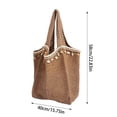thumbnail image 3 of Luvior Women’s Knitted Hollow Beach Tote – Large Capacity Woven Shoulder Bag, Breathable Casual Travel Purse for Summer Khaki, 3 of 5