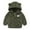 Army Green, variant on Edvintorg 6M-3Y Toddler Kids Baby Boys Girls Fashion Cute Solid Color Keep Warm Zipper Bear Ear Hooded Jacket Coat