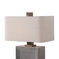 thumbnail image 3 of Bowery Hill Contemporary Table Lamp in Crackled Gray, 3 of 6