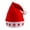 E, variant on Classic Red Santa Hat for Adult Christmas Holiday Festive Party Celebration Accessory