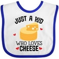 thumbnail image 3 of Inktastic Cheese Lover Kids Boys or Girls Baby Bib, 3 of 4