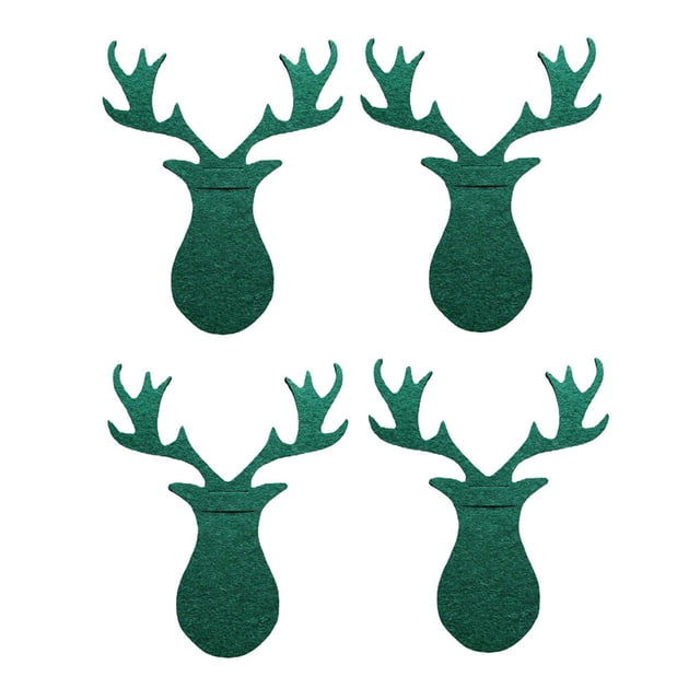 Moyic 4 piezas soporte de vajilla de Navidad decoración de de comedor fiesta de Año Nuevo Hotel café cubiertos regalos bolsa bolsa Kits de decoración para fiestas