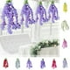 thumbnail image 1 of Guirnalda de Flores Artificiales de Color Lila | Arco de Plástico de 80 Cm para Decoración de Bodas | Vides Colgantes Multicolores para Decoración de Fiestas En Casa, Oficina, 1 of 6