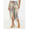 ELOQUII Elements Women's Plus Size Printed Srong Midi Skirt