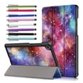 thumbnail image 1 of Epicgadget Case for Lenovo Tab M8 (3rd Gen) / Smart Tab M8 / Tab M8 FHD / Tab M8 HD LTE / Tab M8 HD 8 Inch Display Tablet - Lightweight Protective Tri-Fold Stand Cover Case + 1 Stylus (Galaxy), 1 of 5