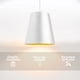 thumbnail image 3 of Lampara de techo colgante decorativa estilo nórdico 33 cm de diámetro ilios innova Blanco con dorado, 3 of 9