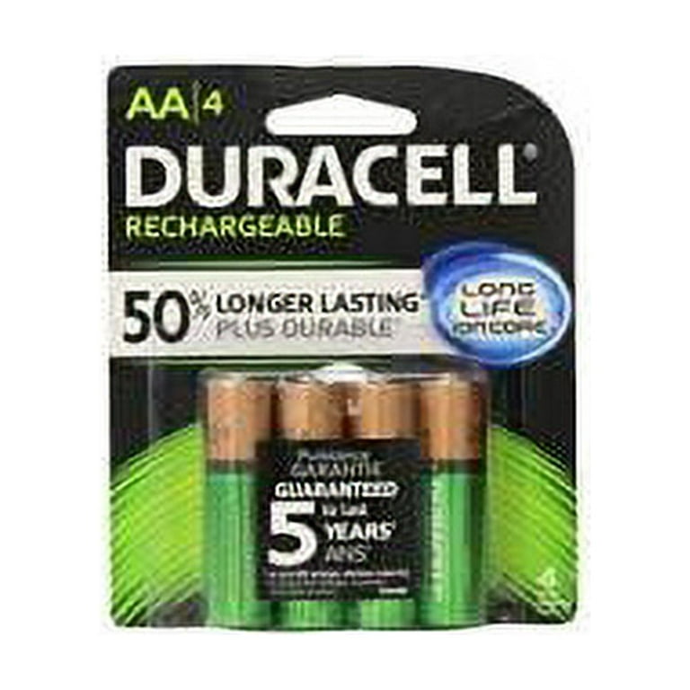 Duracell Rechargeable AAA Batteries, 4 Count Pack, Triple A Battery for  Long-lasting Power, All-Purpose Pre-Charged Battery for Household and  Business