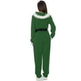 thumbnail image 3 of Christmas Costume Unisex Santa Costume Fancy Dress Outfit for Cosplay Party Holiday 5Pcs Set, 3 of 4