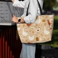 thumbnail image 4 of Wukai Autumn and Thanksgiving Print Zipper Bag,large Beach Tote Bag,Waterproof Sandproof Bag,Grocery and Picnic Tote Travel Bag, 4 of 5