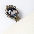 thumbnail image 5 of Swans Bookmarks: Vintage Copper-Colored Lace Reading Accessories - Set of 2 Stainless Steel Bookmarks, 5 of 5