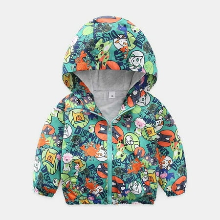 

Lovebay 2-7T Kids Dinosaur Coat Zip Hoodie Shirt Tracksuits for Boys Girls