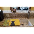 thumbnail image 2 of Carolines Treasures WDK5374DDM 21 x 14 in. Summer Sunflowers Black Chihuahua Dish Drying Mat, 2 of 5