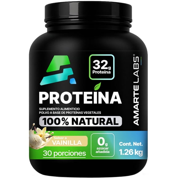 Amarte Labs Proteína Vegana 100% Natural 32g Proteína 1.2kg