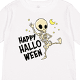 thumbnail image 4 of Inktastic Happy Halloween with Dancing Skeleton Boys or Girls Long Sleeve Toddler T-Shirt, 4 of 5