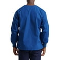 thumbnail image 5 of vastwit Unisex Mens Womens Long Sleeve Scrubs Relaxed Fit Workwear with 3-Pockets Peacock Blue XXL, 5 of 6