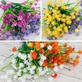 AdXKenry Artificial Flowers Indoor 10 Bundles Outdoor Artificial