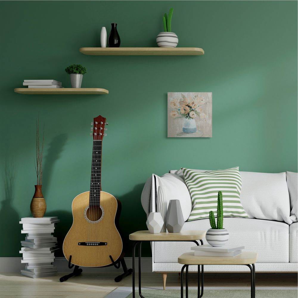 Stupell Industries Flower Vase Neutral Pink Green Painting Canvas Wall Art by Lanie Loreth