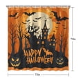 thumbnail image 5 of Shower Curtain for Bathroom Happy Halloween Evil Pumpkin House Castle Shower Curtains Durable Simple Shower Curtain Hooks Included,72x72Inch, 5 of 5