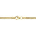 thumbnail image 2 of KoolJewelry Real 10k Yellow Gold Braided Curb Link Necklace for Women (5.4 mm, 17 inches), 2 of 5
