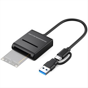 MSATA Câble d'entraînement facile de type C Mini USB3.1 Pièce jointe du disque dur externe 6Gbps Câble d'entraînement à grande vitesse à l'état solide,B