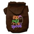 thumbnail image 5 of Halloween Pet, Dog  Cat Hoodie Screen Printed, "Too Cute To Spook Girly Ghost", 5 of 10