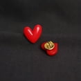thumbnail image 3 of K-KED Love Mini Red Heart Pin Badge Lapel Brooch Metal Enamel Delicate Jewelry Accessories-A, 3 of 8