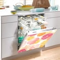 thumbnail image 2 of Yayeee Magnetic Dishwasher Cover for The Front Decoration Home Kitchen Machine Sticker Protector, Pink Floral Orange, 2 of 6