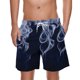 thumbnail image 1 of Pantalones Cortos de Cintura Elástica para Hombre con Bolsillos Pantalones Cortos de Longitud de Rodilla con Impresión de Llama, Pantalones de Playa Casuales con Cordón Elástico, 1 of 6